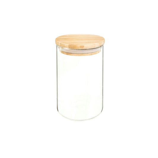 Bocal en verre avec couvercle en bois 0,5L